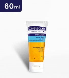 CELETEQUE HYDRATION GENTLE EXFOLIATING FACIAL WASH 60ML TUBE
