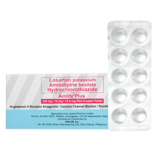 AMLIFE PLUS 100/10/12.5MG 10 TABLET