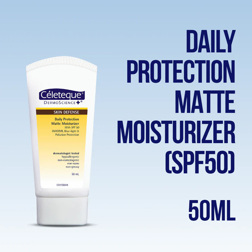 CELETEQUE SKIN DEFENSE MATTE MOISTURIZER 50ML TUBE