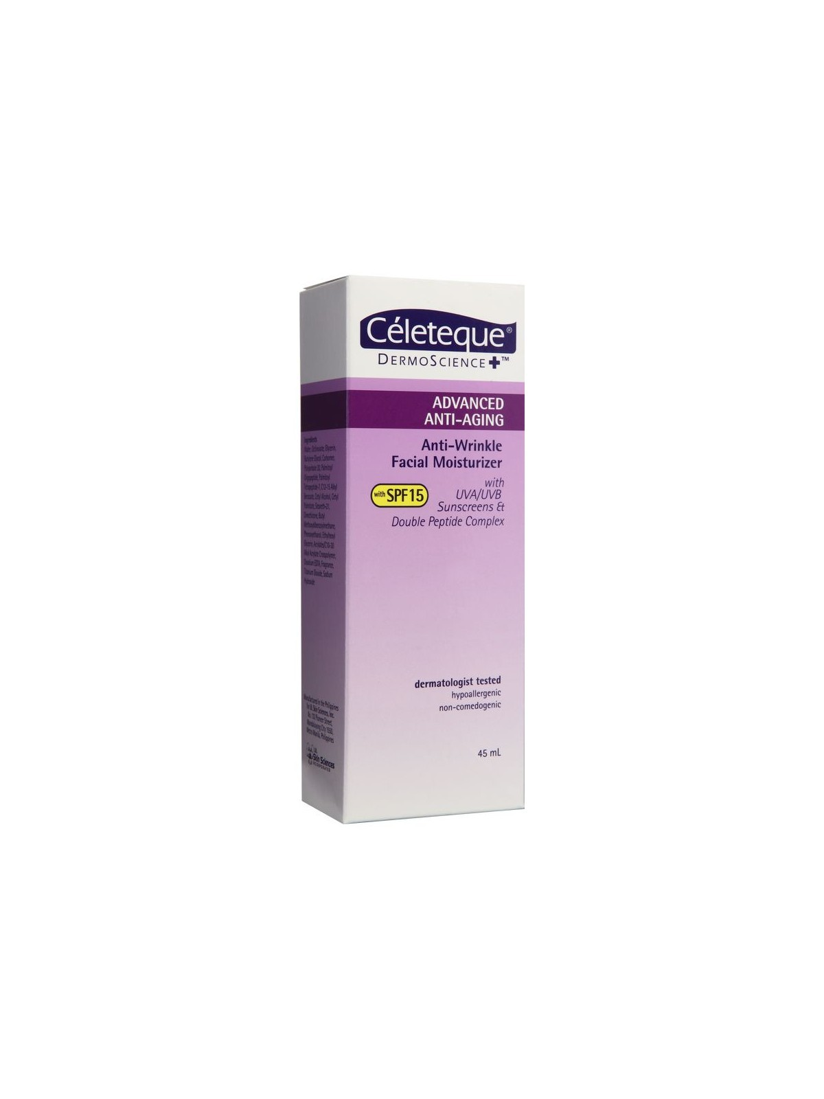 CELETEQUE ADVANCE FACIAL MOISTURIZER SPF15 45ML BOT