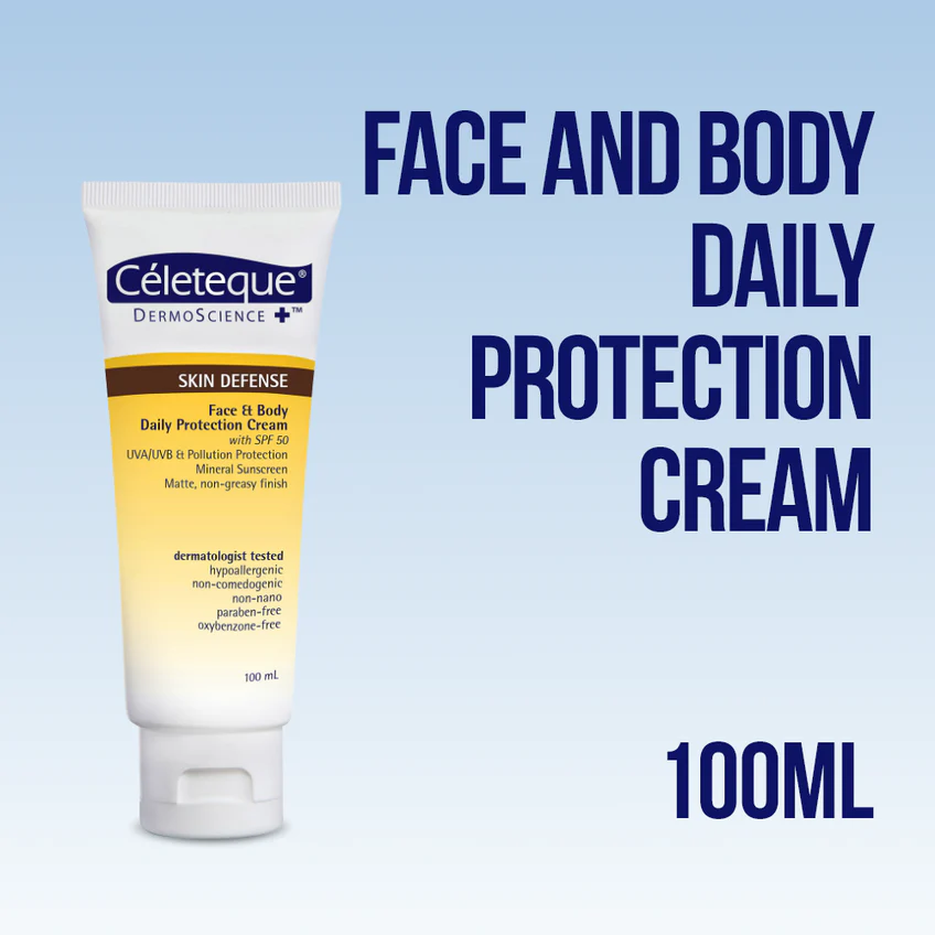 CELETEQUE SKIN DEFENSE FACE & BODY 100ML TUBE