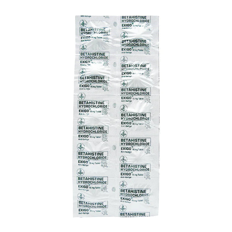 EXIGO BETAHISTINE 16MG 10 TABLETS