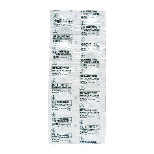 EXIGO BETAHISTINE 16MG 10 TABLETS