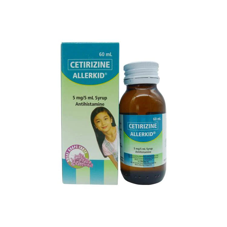 ALLERKID 5MG SYRUP 60ML BOTTLE