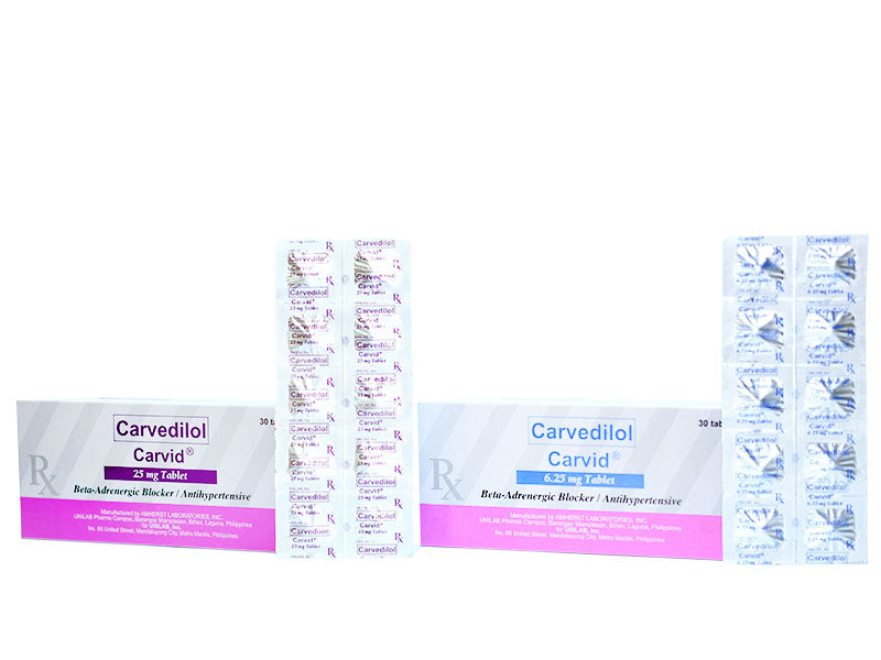 CARVID 6.25MG 10 TABLETS