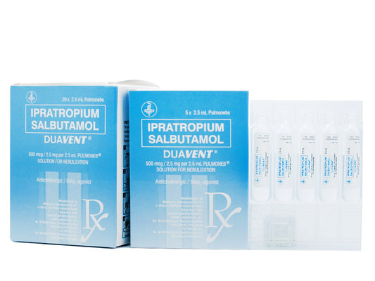 DUAVENT 500MCG 5 NEBULES
