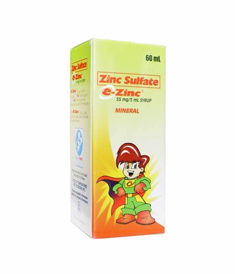E ZINC 55MG / 5ML SYRUP 60ML BOTTLE