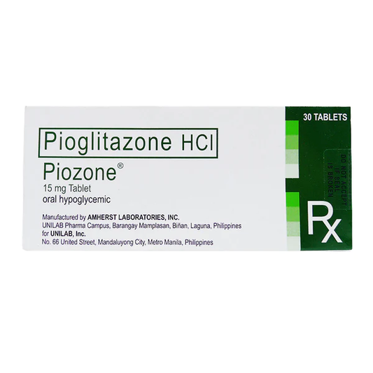 PIOZONE 15MG TABLET - MR