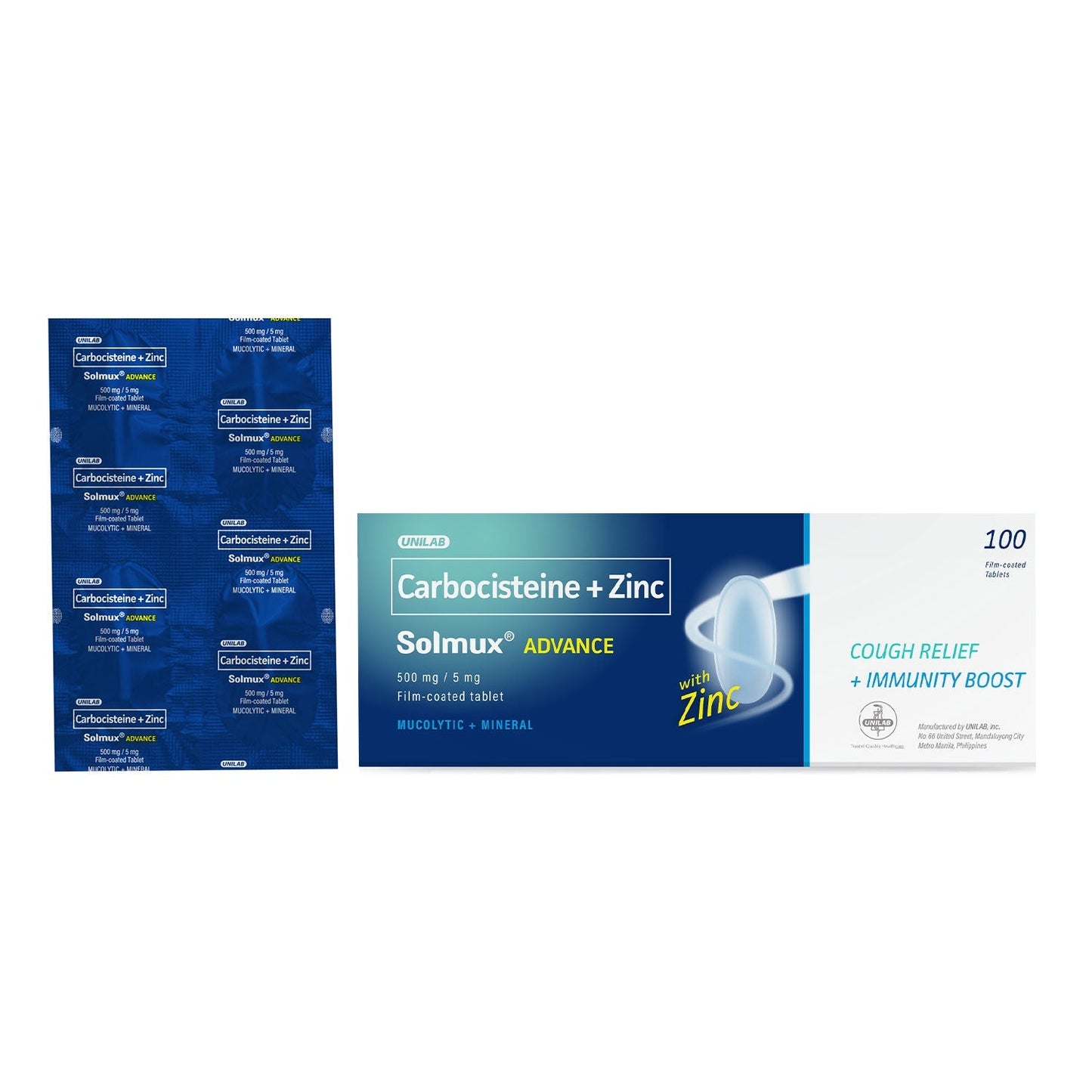 SOLMUX ADVANCE 500MG 4 TABLETS