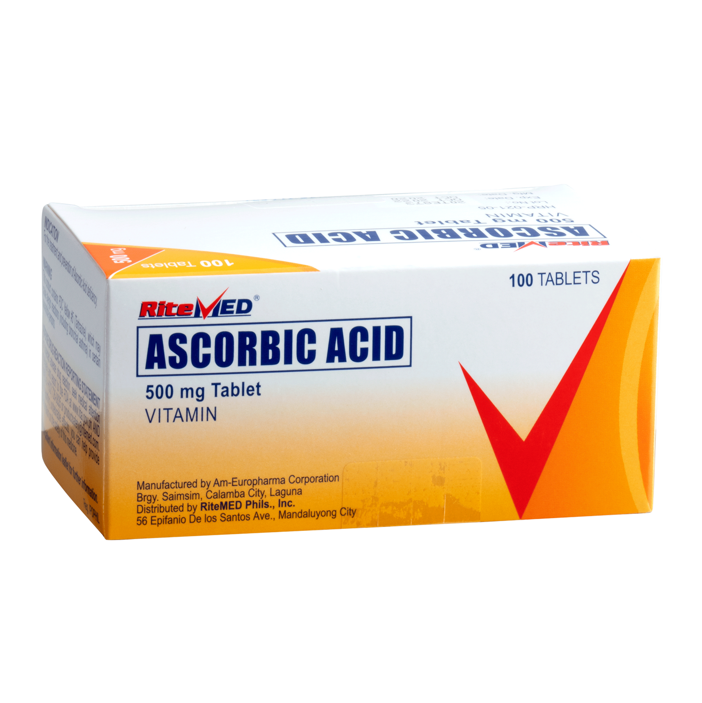 RITEMED ASCORBIC ACID 500MG 10 TABLETS