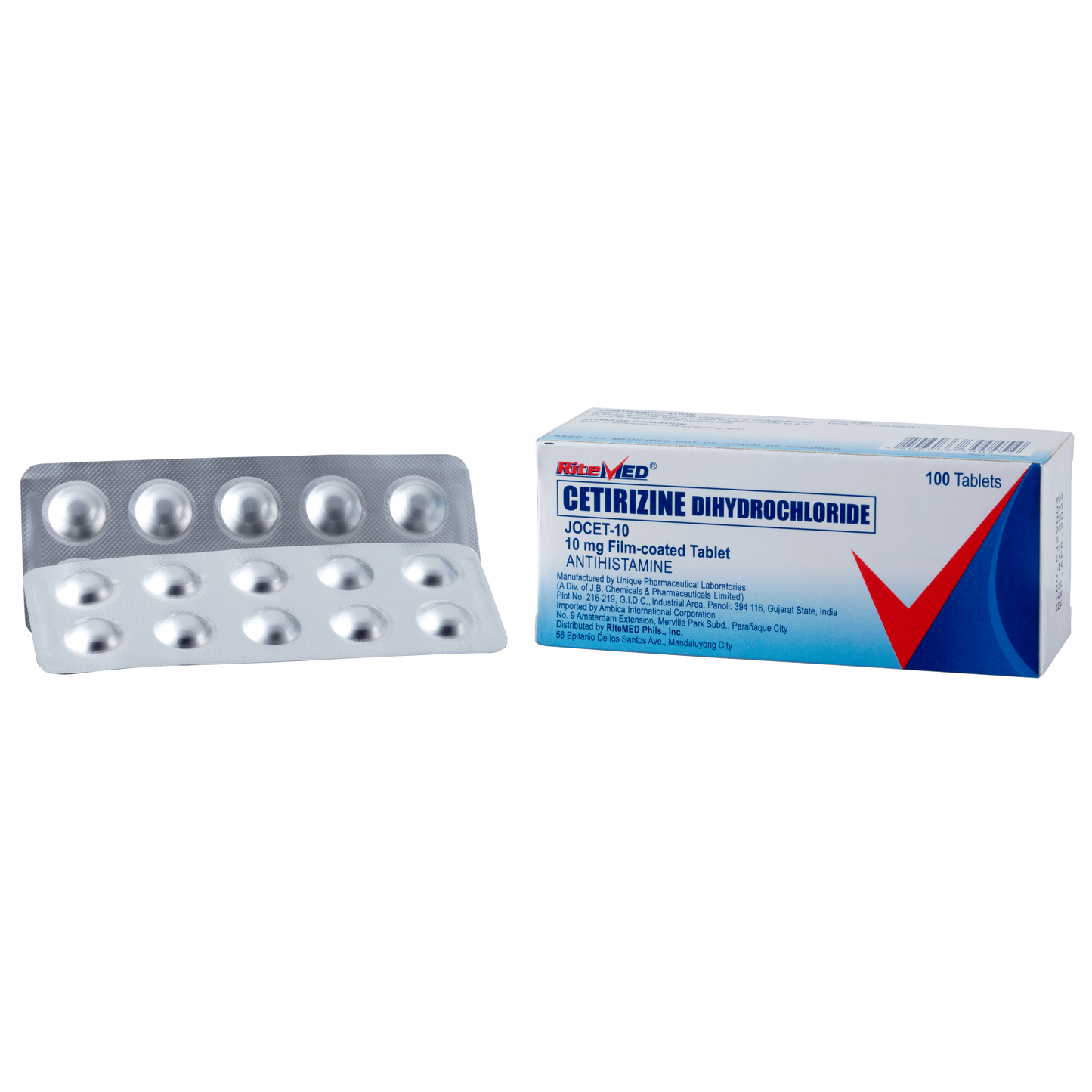 RITEMED CETIRIZINE 10MG 10 TABLETS