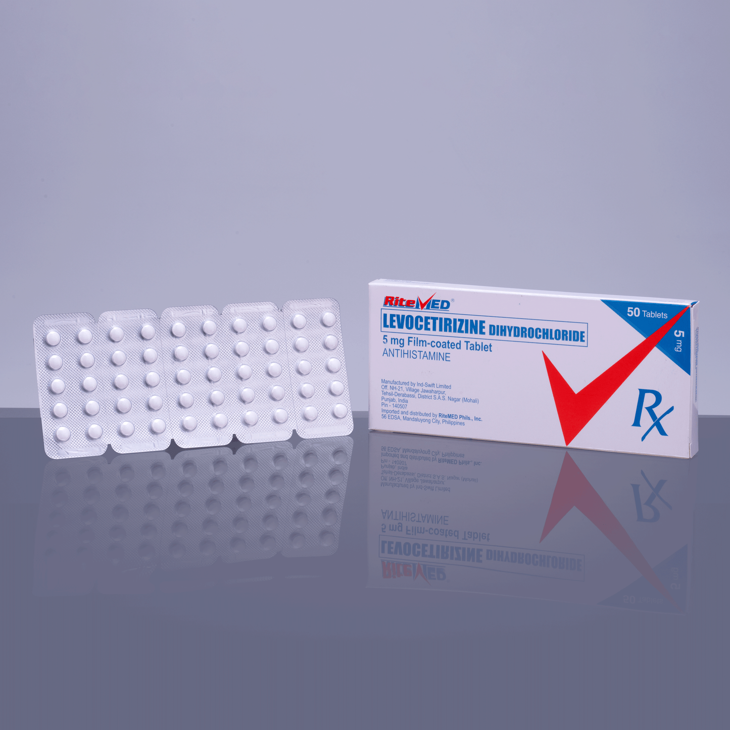 RITEMED LEVOCETIRIZINE 5MG 50 TABLETS