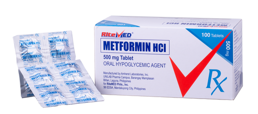 RITEMED METFORMIN 500MG 4 TABLETS