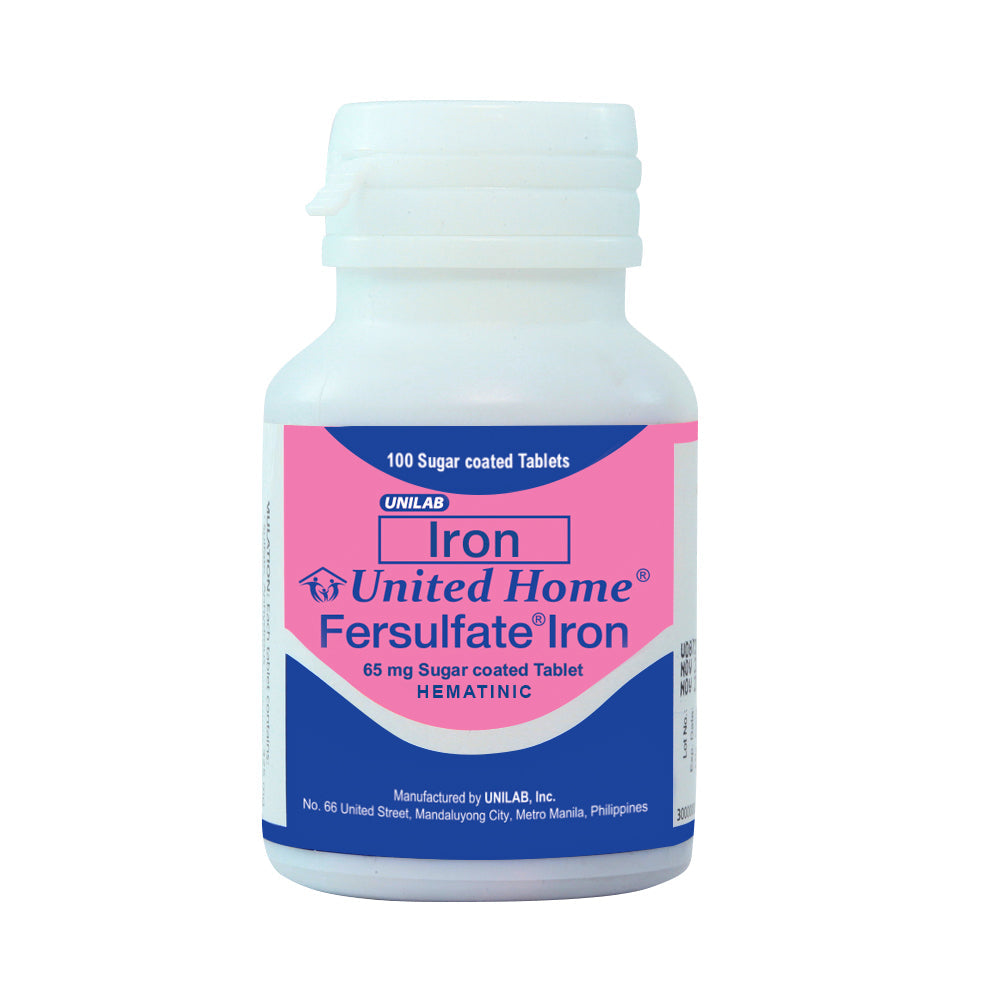 FERROUS SULFATE BOTTLE OF 100 TABLETS