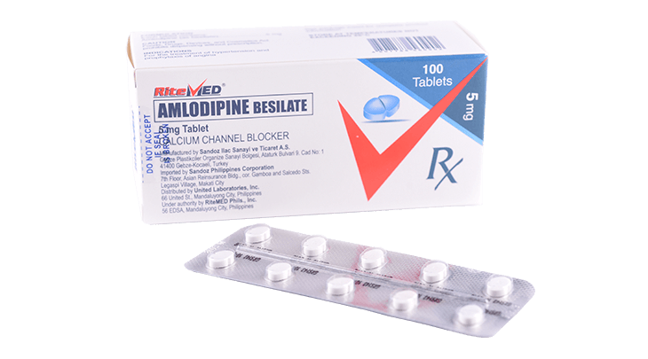 RITEMED AMLODIPINE 5MG 10 TABLETS
