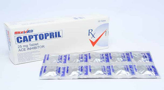 RITEMED CAPTOPRIL 25MG 10 TABLETS