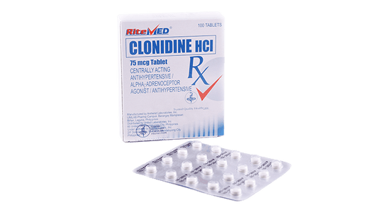 RITEMED CLONIDINE HCL 75MCG 20 TABLETS