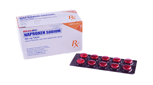 RITEMED NAPROXEN SODIUM 500MG 10 TABLETS