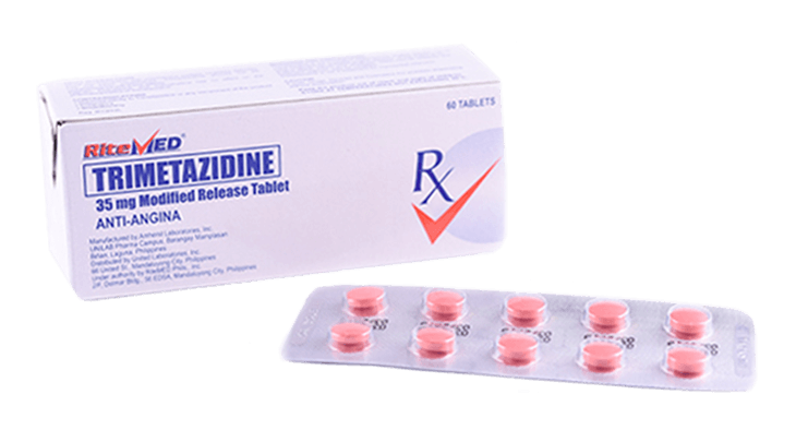 RITEMED TRIMETAZIDINE 35MG 10 TABLETS