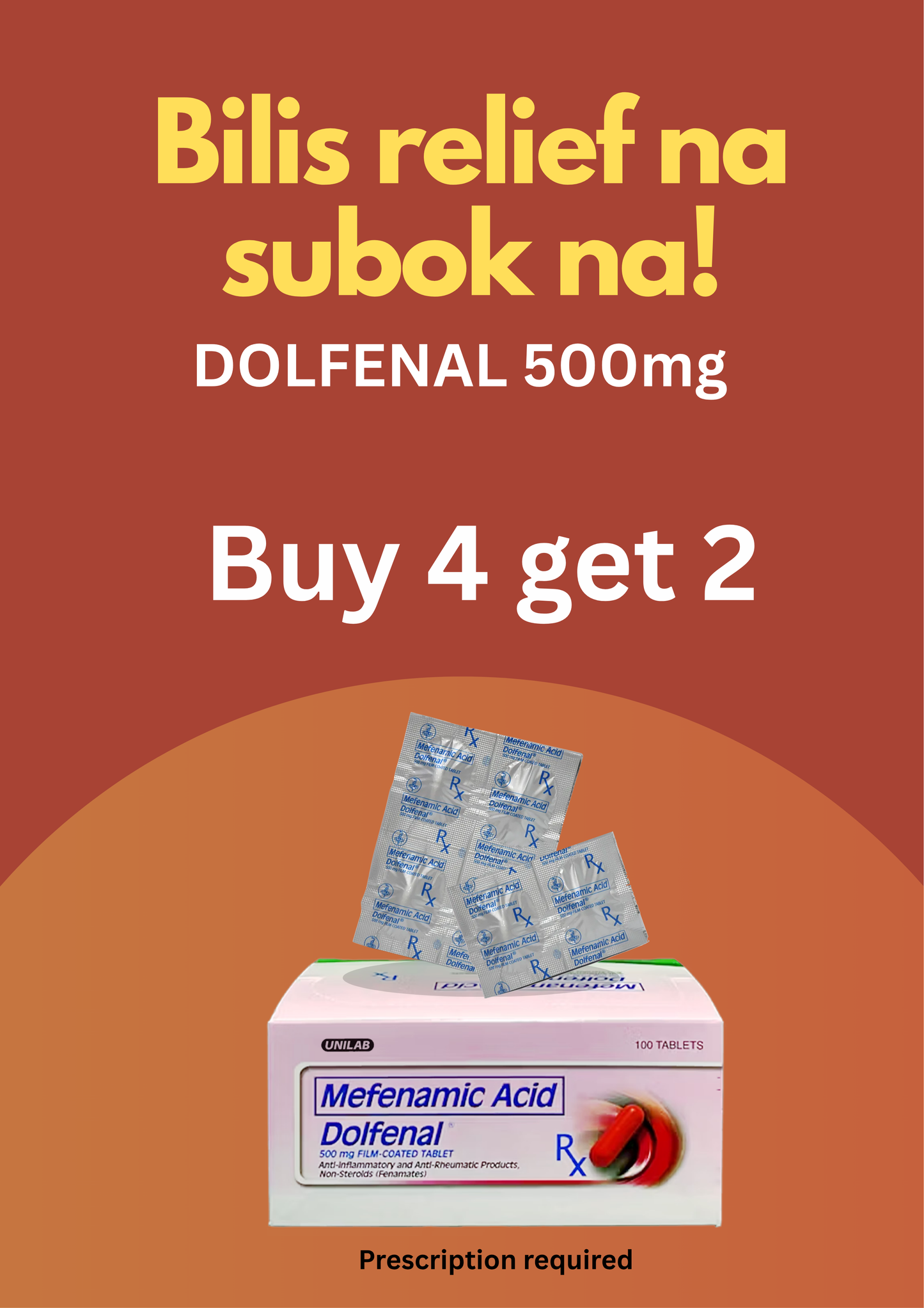 Dolfenal 500MG 4 +2
