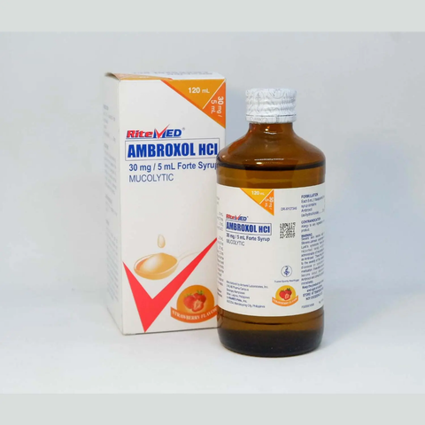 RITEMED AMBROXOL 30MG SYRUP 120ML BOTTLE -MR