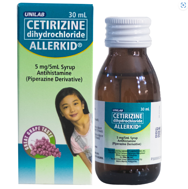 ALLERKID 5MG SYRUP 30ML BOTTLE