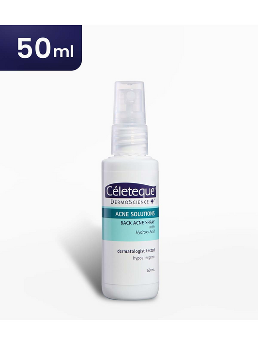 CELETEQUE ACNE SOLUTIONS BACK ACNE SPRAY 50ML BOT