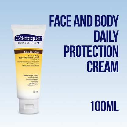 CELETEQUE SKIN DEFENSE FACE & BODY 100ML TUBE