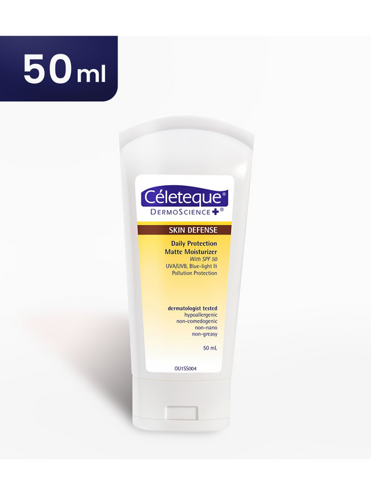 CELETEQUE SKIN DEFENSE MATTE MOISTURIZER 50ML TUBE