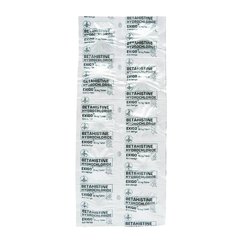 EXIGO BETAHISTINE 16MG TABLET - MR