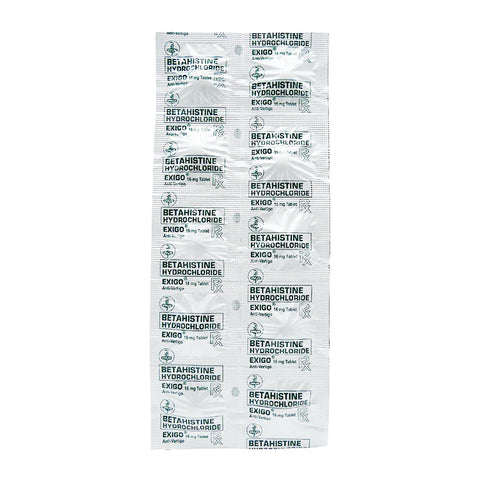 EXIGO BETAHISTINE 16MG 10 TABLETS