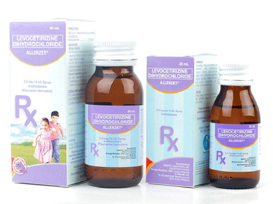 ALLERZET 2.5MG SYRUP 60ML BOTTLE