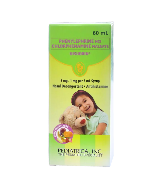 DISUDRIN SYRUP 60ML BOTTLE