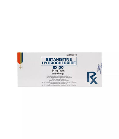 EXIGO BETAHISTINE 24MG 10 TABLETS