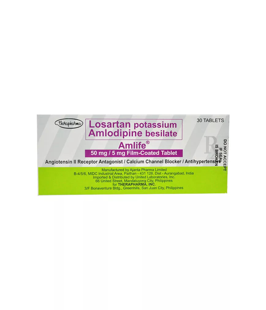 AMLIFE 50MG / 5MG 10 TABLETS