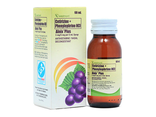 ALNIX PLUS SYRUP 60ML BOTTLE