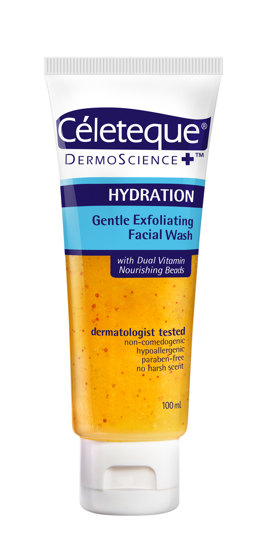 CELETEQUE HYDRATION EXFOLIATING FACIAL WASH 100ML