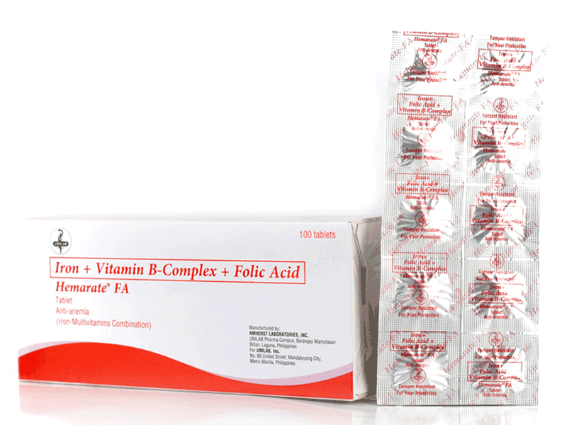 HEMARATE FA 10 TABLETS