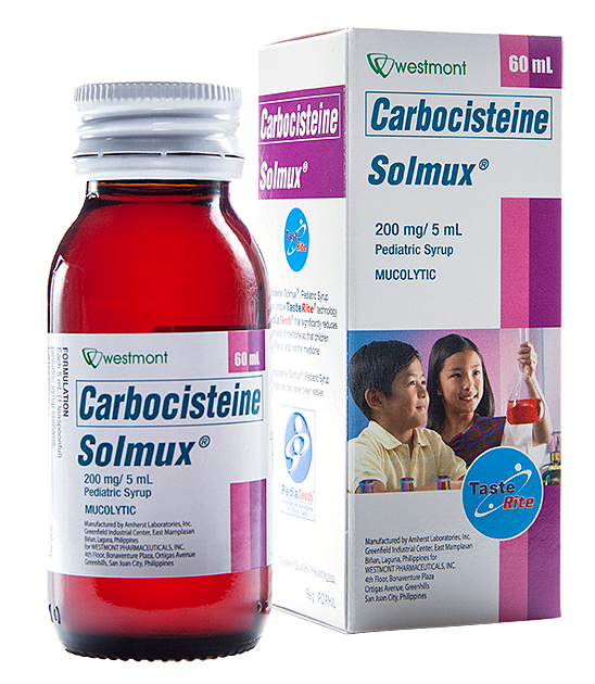 SOLMUX PEDIA TR 200MG SYRUP 60ML BOTTLE
