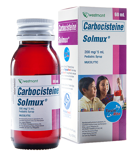 SOLMUX PEDIA TR 200MG SYRUP 60ML BOTTLE