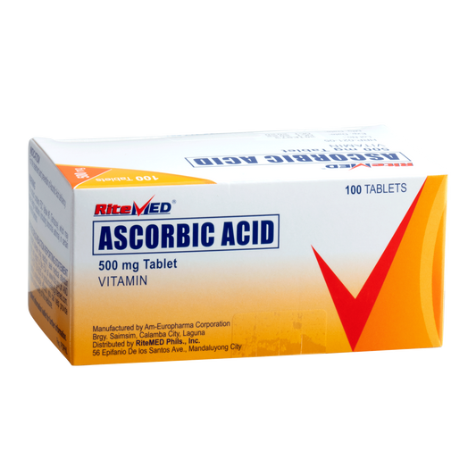 RITEMED ASCORBIC ACID 500MG 10 TABLETS