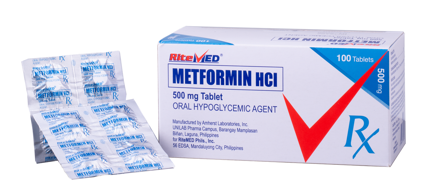 RITEMED METFORMIN 500MG 4 TABLETS