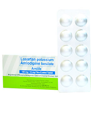 AMLIFE 100MG / 10MG 10 TABLETS