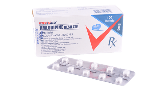 RITEMED AMLODIPINE 5MG 10 TABLETS