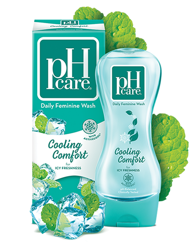 PH CARE COOLING COMFORT FEMININE WASH 150ML BOTTLE