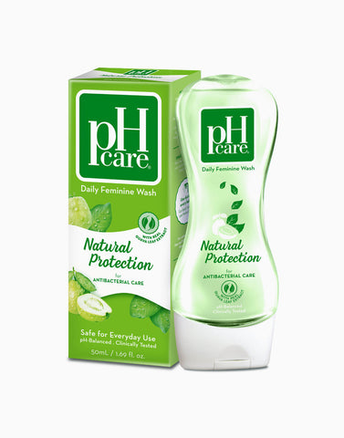 PH CARE NATURAL PROTECTION FEMININE WASH 150ML BOTTLE