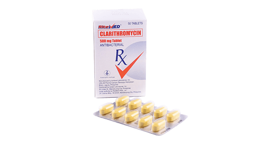 RITEMED CLARITHROMYCIN 500MG 10 TABLETS