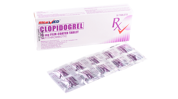 RITEMED CLOPIDOGREL 75MG 10 TABLETS