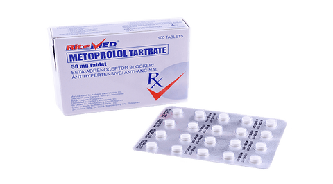 RITEMED METOPROLOL TARTRATE 50MG 20 TABLETS